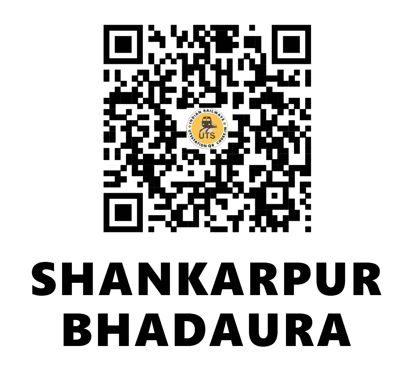 UTS QR Code for SHANKARPUR BHADAURA - SKBR (WC - MADHYA PRADESH)